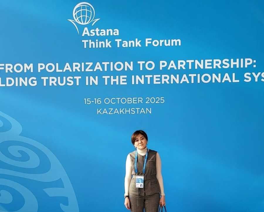Ш.Саймова "Ученый AIU на площадке Astana Think Tank Forum 2025" — 3